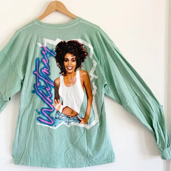 Urban Outfitters Tops - Urban Outfitters Whitney Houston Long Sleeved Band Tee